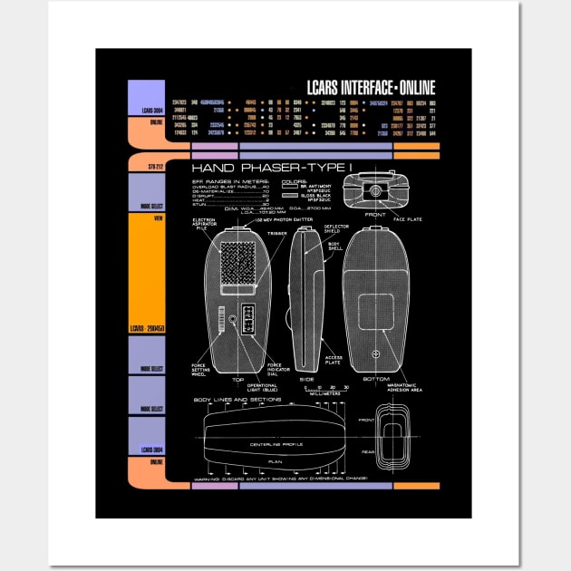 Computer Readout Showing Landing Party Discrete Pew-Pew Wall Art by Starbase79